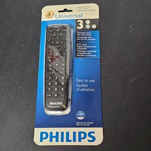 Philips Universal 3 in 1 Remote Control SRP1003/27 for TV DVD New Replacement